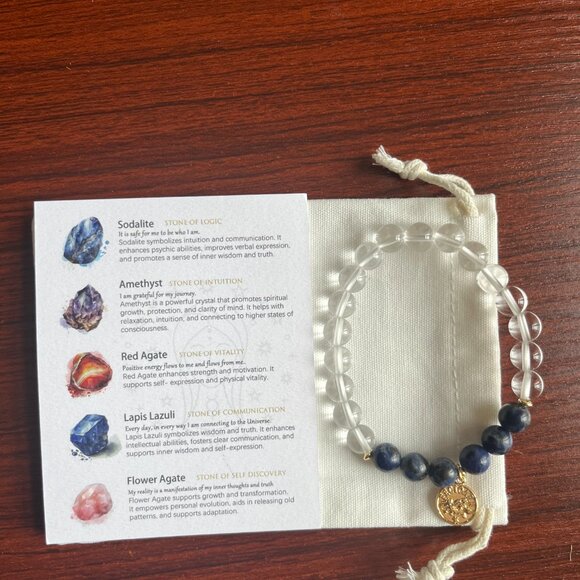 Zodiac Signs Beads Bracelets Set ,Zodiac Crystal Healing Stone Set - Picture 3 of 4